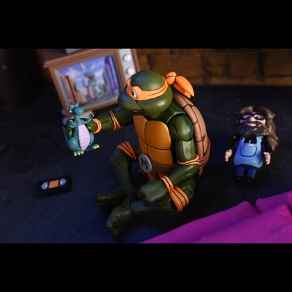 Teenage Mutant Ninja Turtles (Cartoon) - Ultimate Michelangelo (VHS) 7&quot; Scale Action Figure - NECA