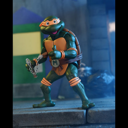 Teenage Mutant Ninja Turtles (Cartoon) - Ultimate Michelangelo (VHS) 7&quot; Scale Action Figure - NECA