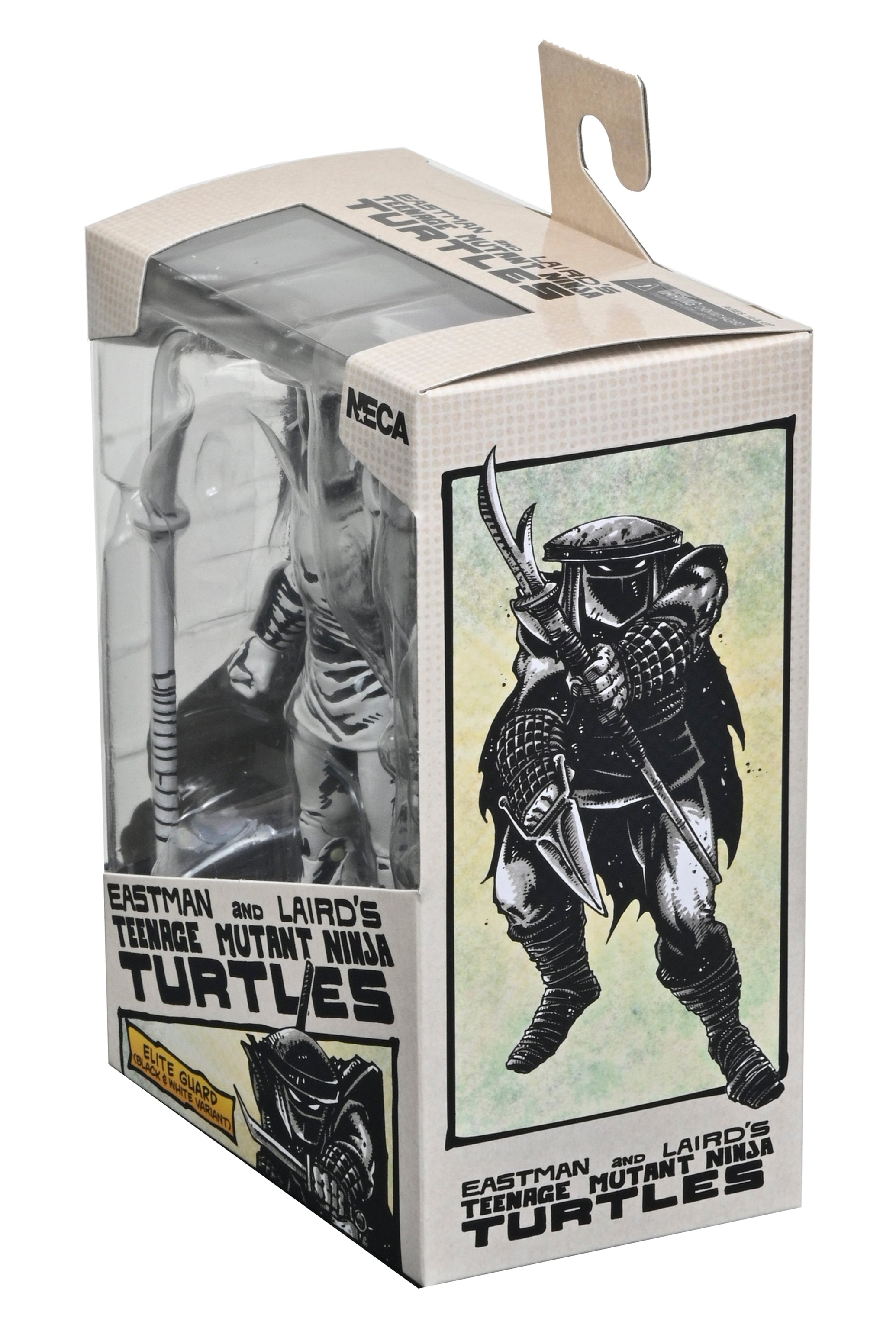 Teenage Mutant Ninja Turtles (Mirage Comics) - Black & White Elite Foot Ninja Guard 7” Scale Figure - NECA on Haulathon.com