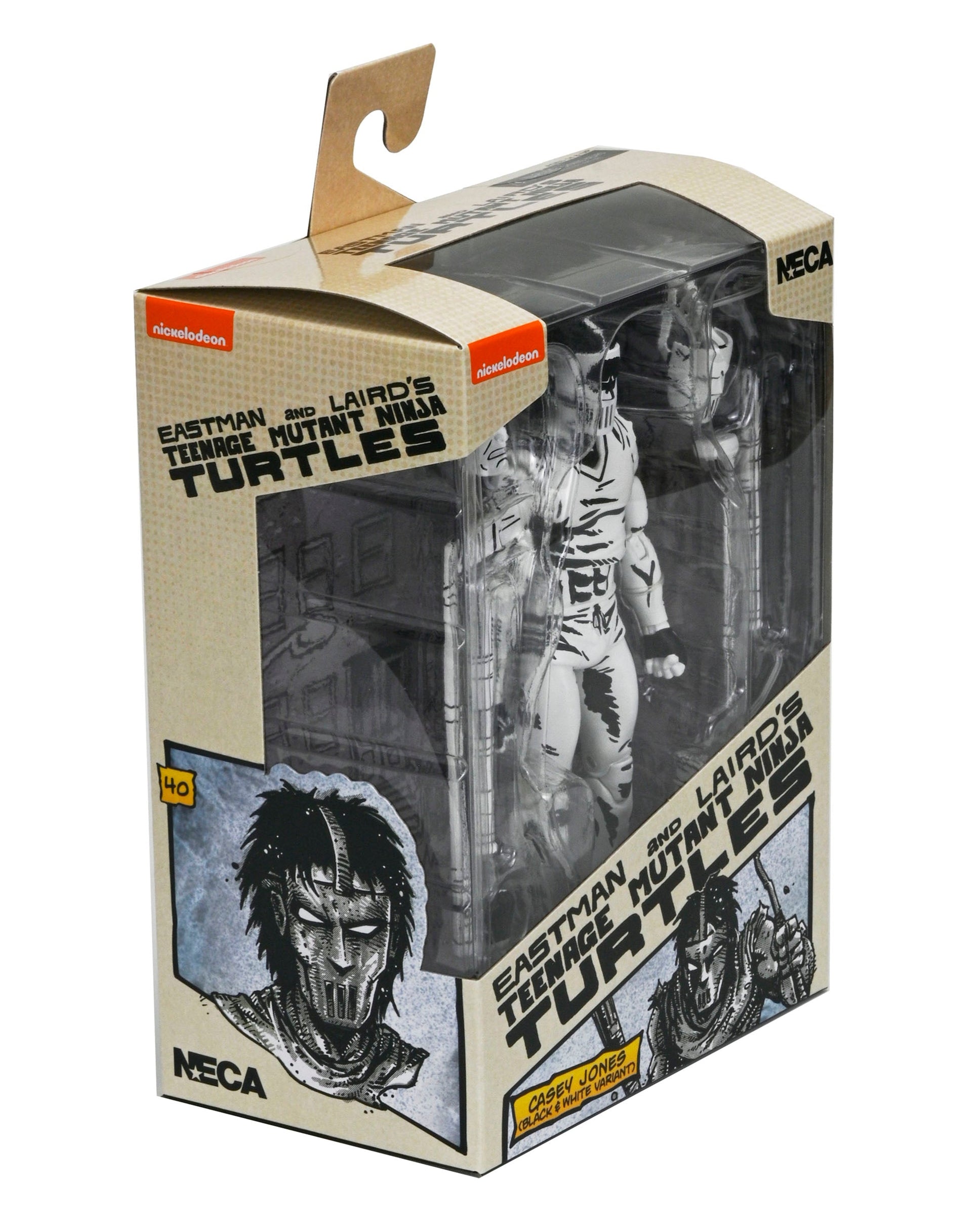 Teenage Mutant Ninja Turtles (Mirage Comics) - Black & White Casey Jones 7” Scale Action Figure - NECA on Haulathon.com