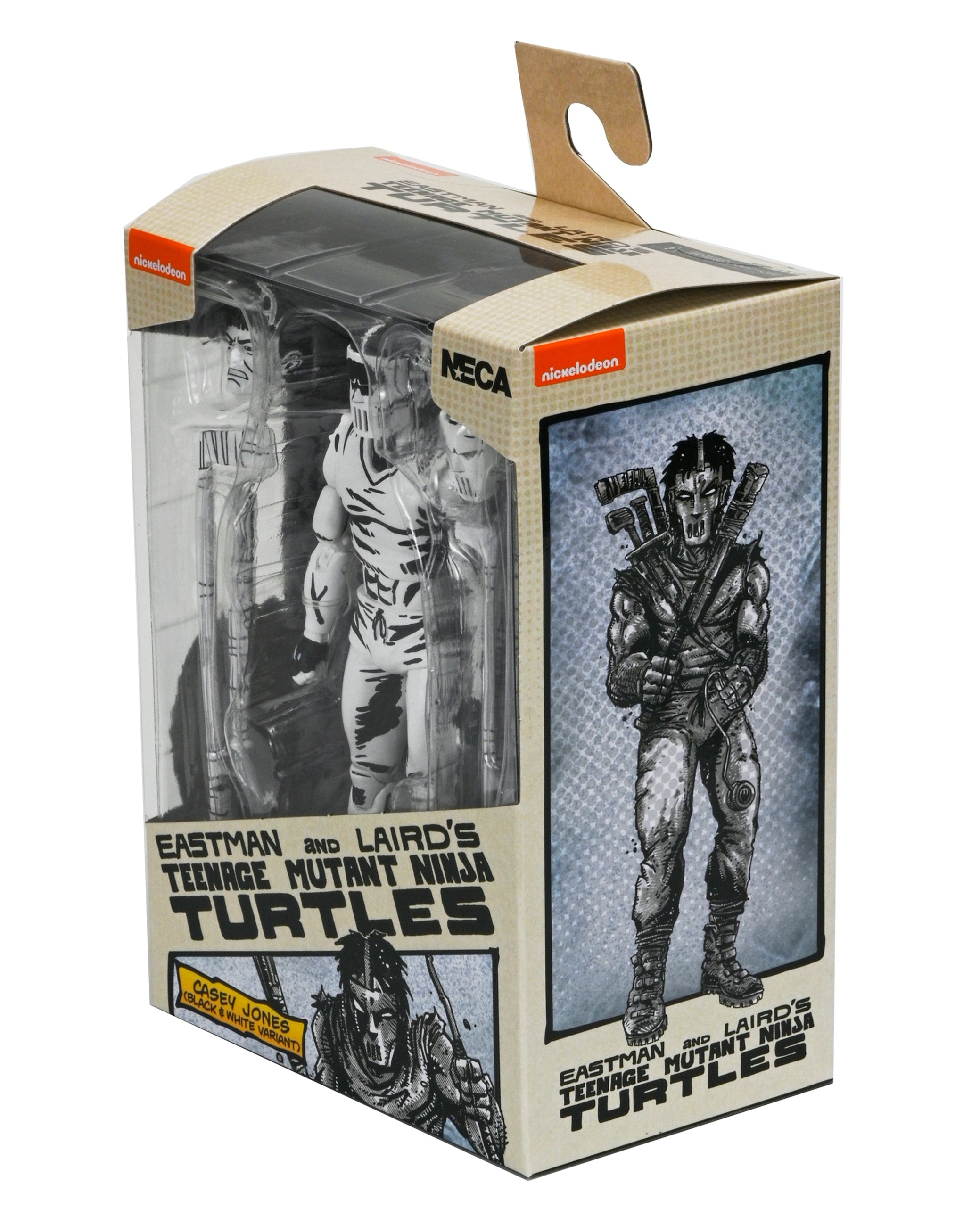Teenage Mutant Ninja Turtles (Mirage Comics) - Black & White Casey Jones 7” Scale Action Figure - NECA on Haulathon.com