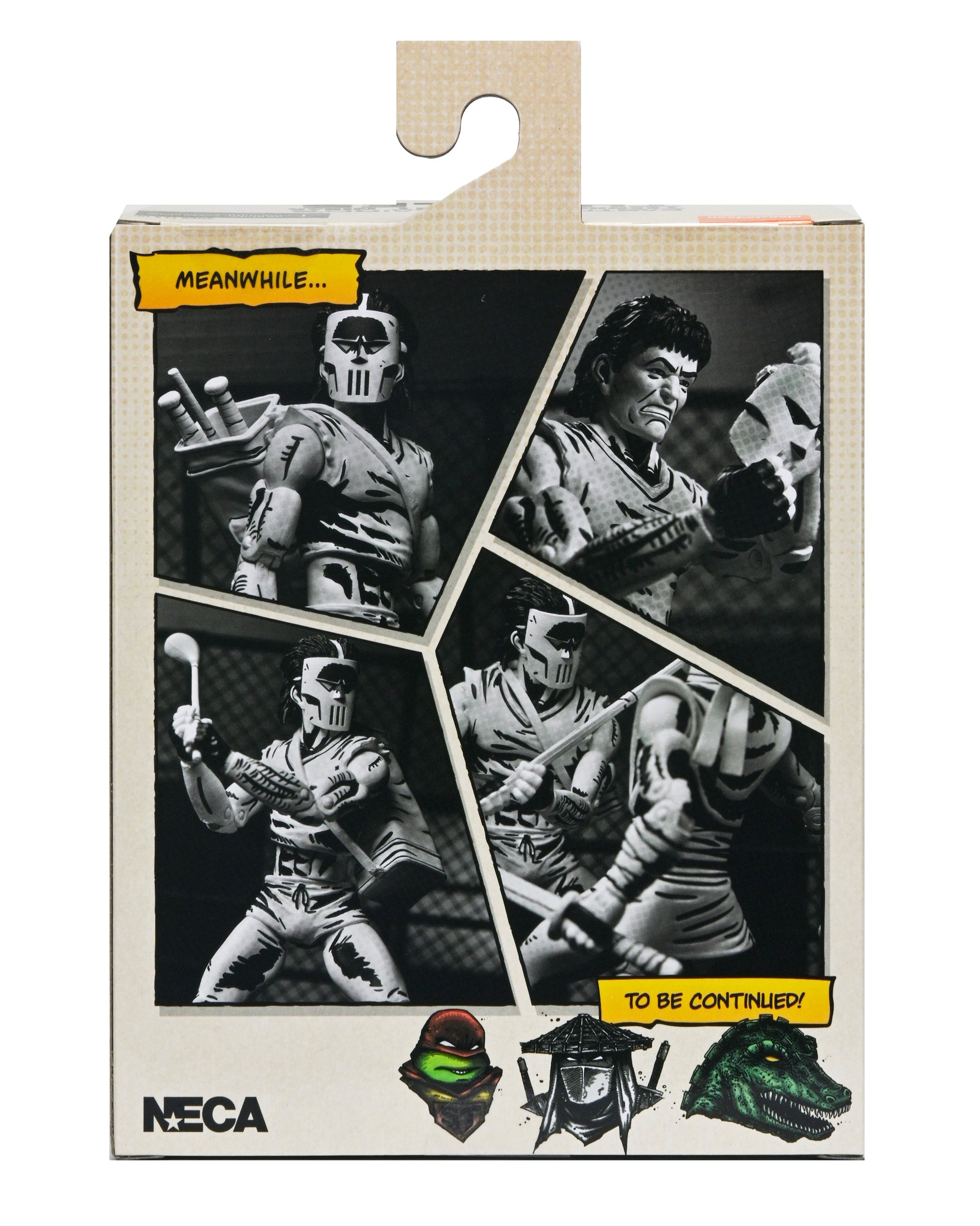 Teenage Mutant Ninja Turtles (Mirage Comics) - Black & White Casey Jones 7” Scale Action Figure - NECA on Haulathon.com
