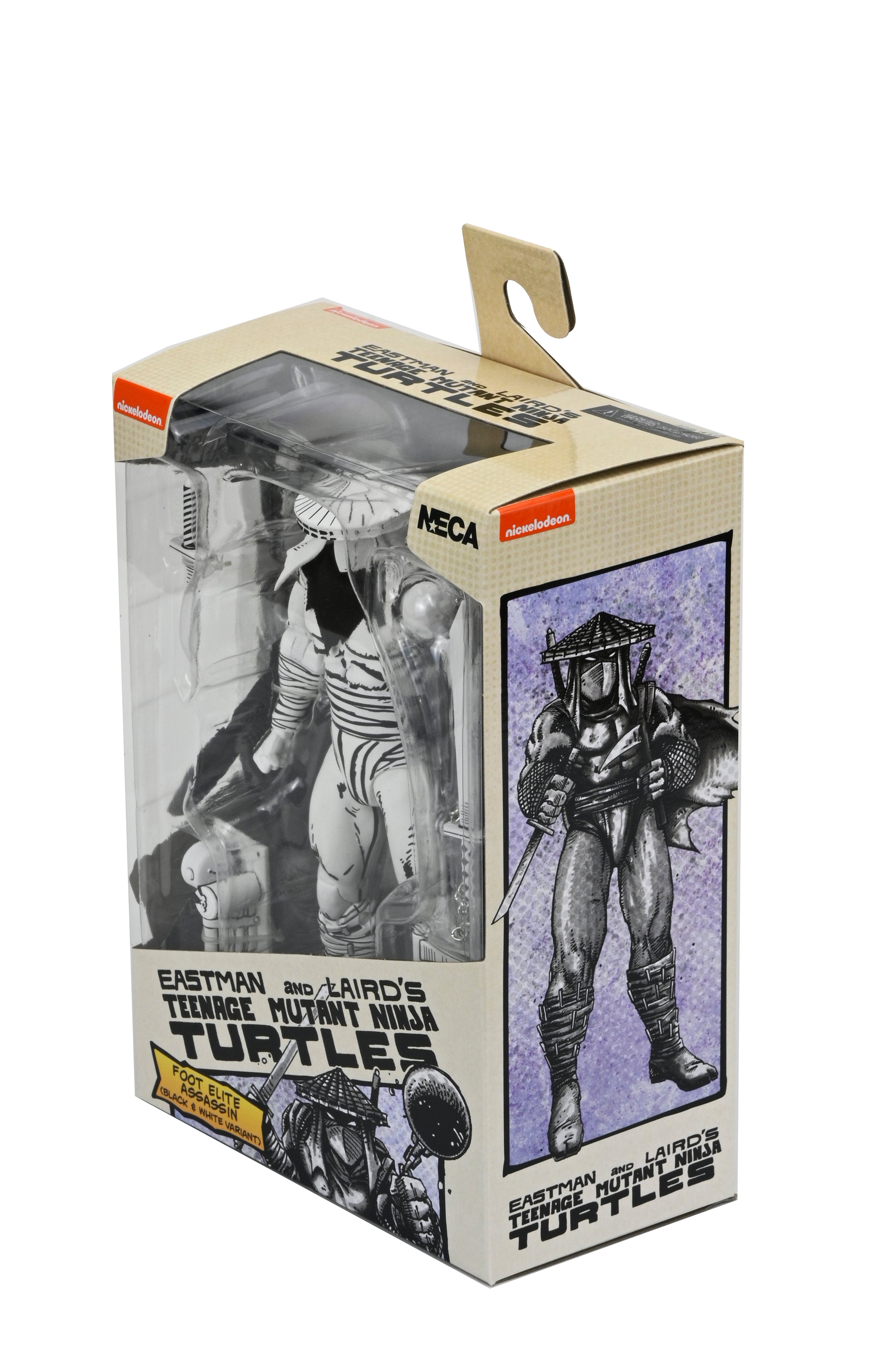 Teenage Mutant Ninja Turtles (Mirage Comics) - Black & White Foot Assassin 7" Scale Action Figure - NECA on Haulathon.com