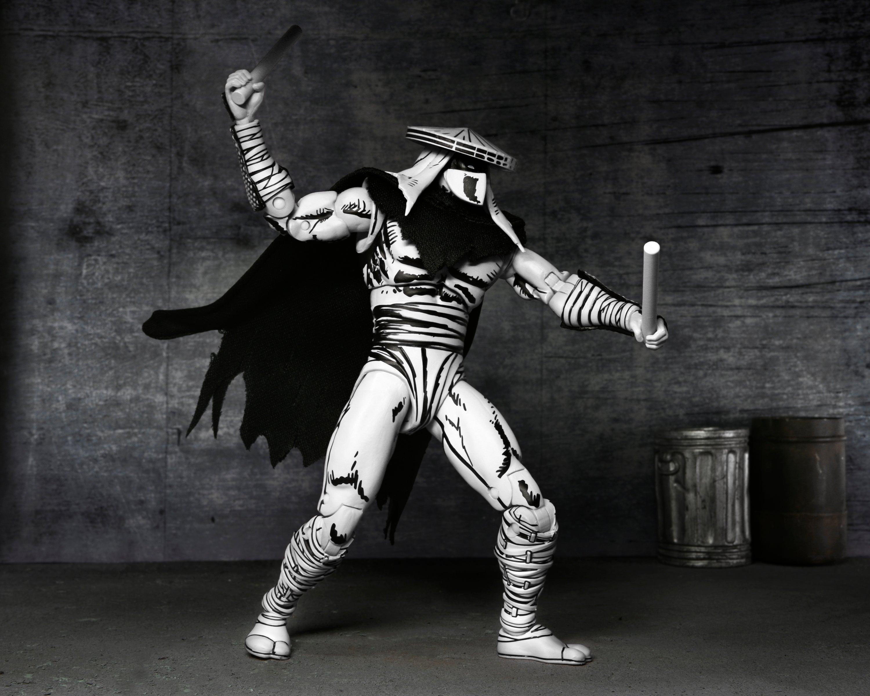 Teenage Mutant Ninja Turtles (Mirage Comics) - Black & White Foot Assassin 7" Scale Action Figure - NECA on Haulathon.com
