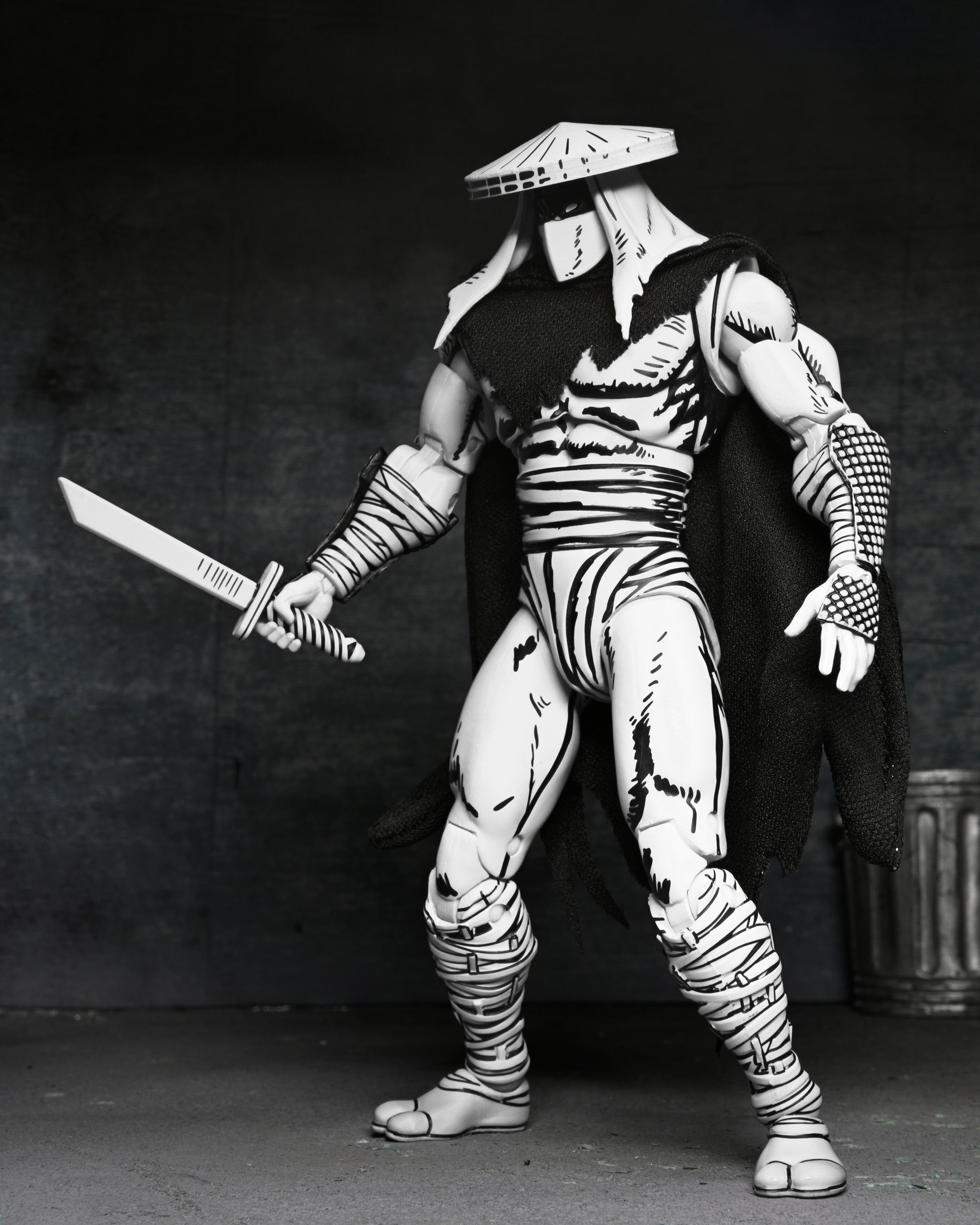 Teenage Mutant Ninja Turtles (Mirage Comics) - Black & White Foot Assassin 7" Scale Action Figure - NECA on Haulathon.com