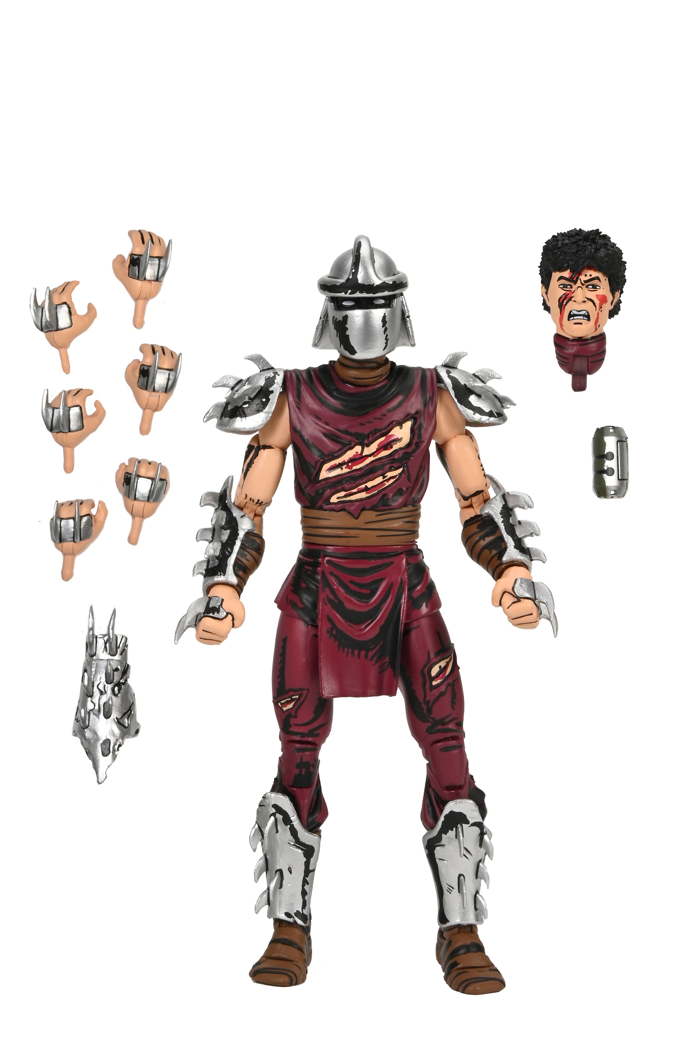 Teenage Mutant Ninja Turtles (Mirage Comics) - Battle-Damaged Shredder 7" Scale Action Figure (Classic Colors) - NECA on Haulathon.com