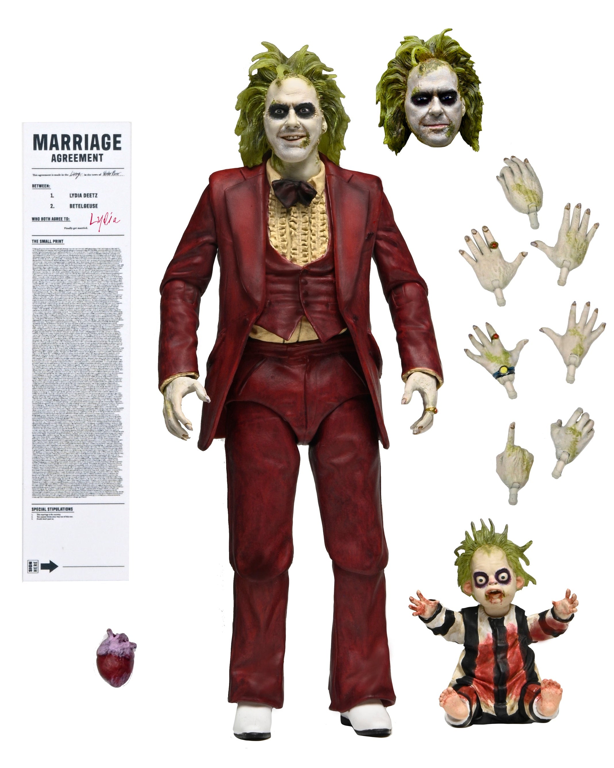 Beetlejuice Beetlejuice - Ultimate Wedding Tuxedo Beetlejuice 7" Scale Action Figure - NECA on Haulathon.com