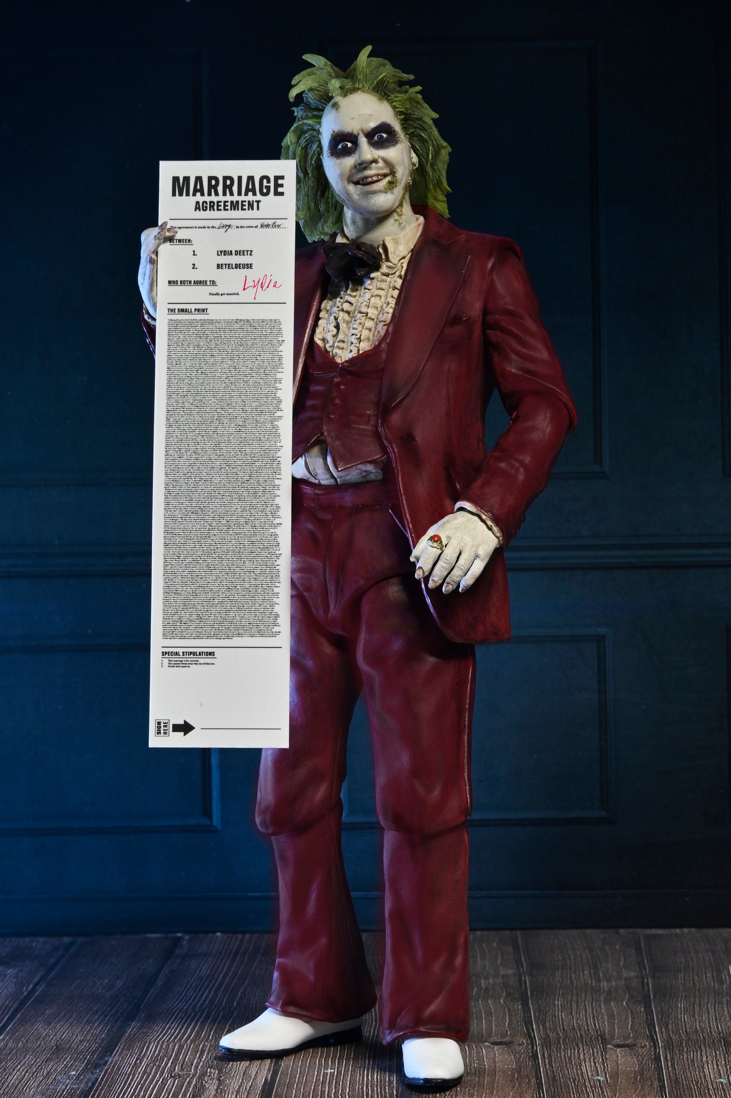Beetlejuice Beetlejuice - Ultimate Wedding Tuxedo Beetlejuice 7" Scale Action Figure - NECA on Haulathon.com
