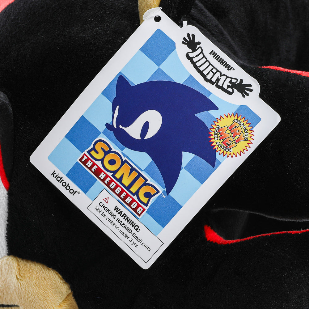 Sonic the Hedgehog - Shadow HugMe Plush with Shake Action - Kidrobot on Haulathon.com