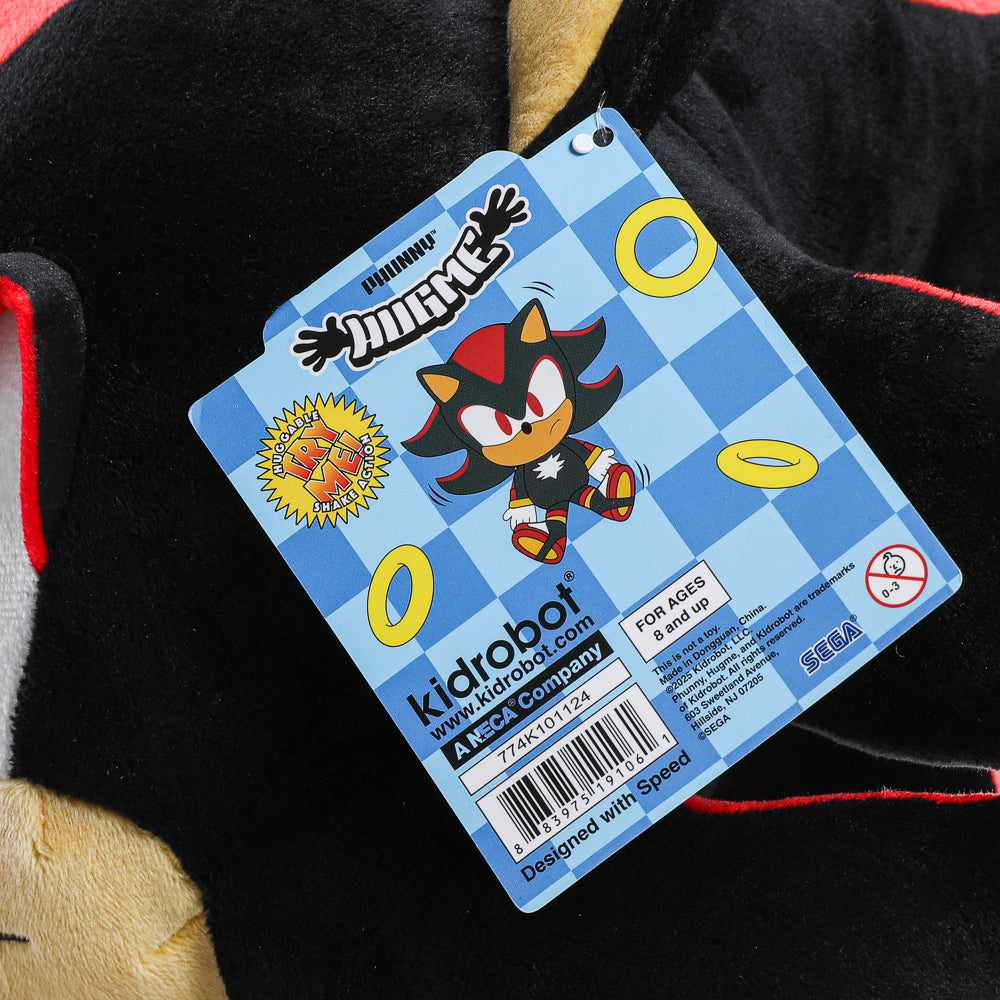 Sonic the Hedgehog - Shadow HugMe Plush with Shake Action - Kidrobot on Haulathon.com