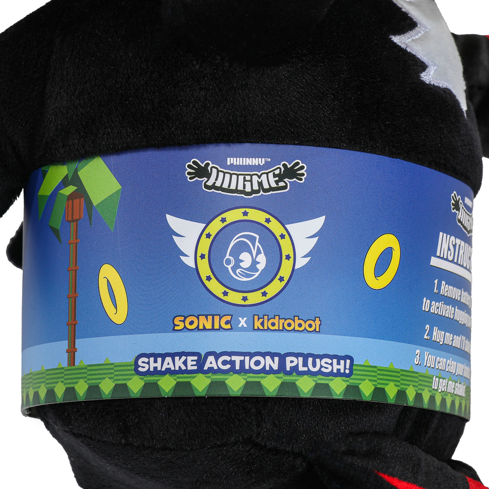 Sonic the Hedgehog - Shadow HugMe Plush with Shake Action - Kidrobot on Haulathon.com