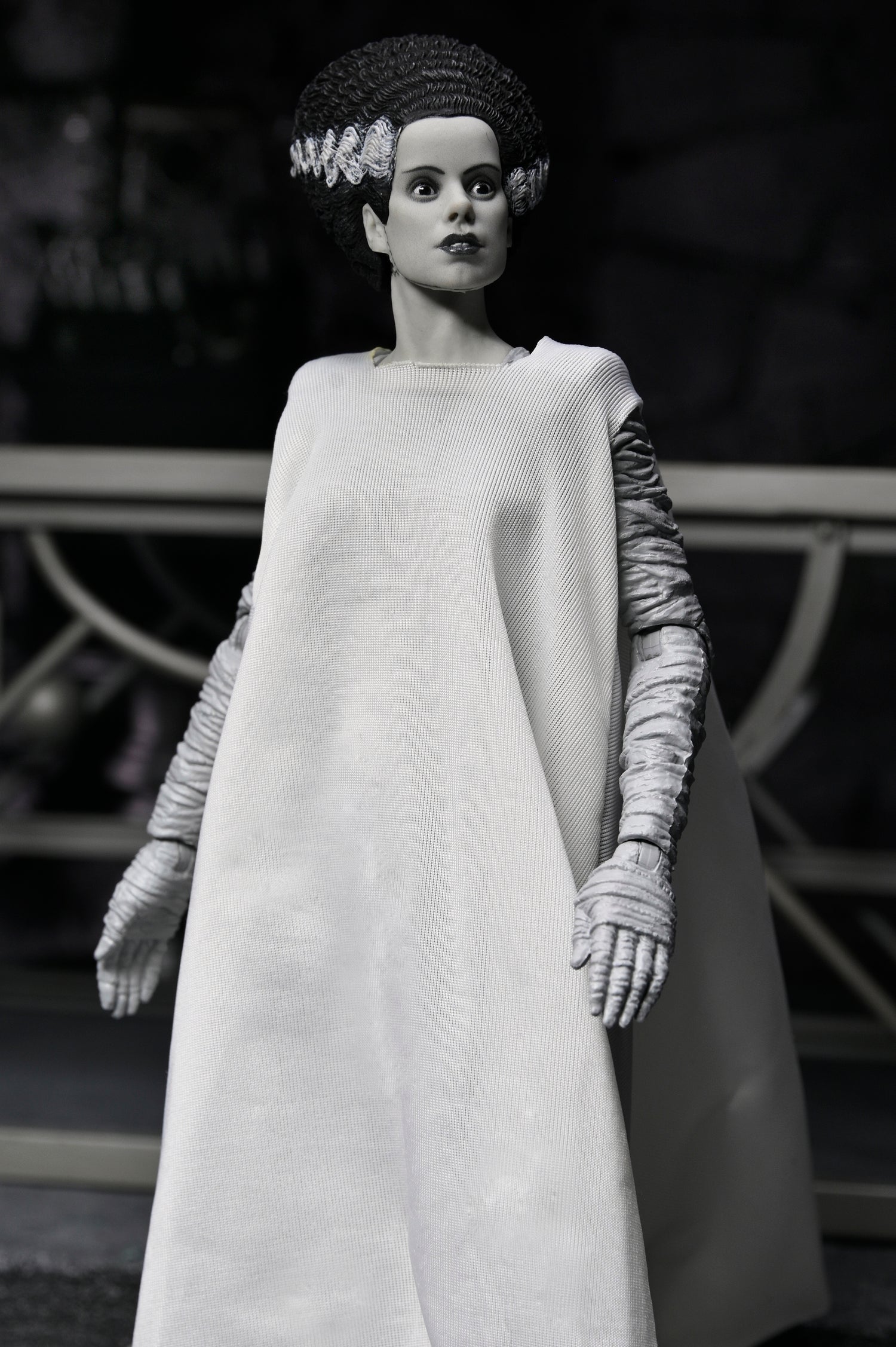 Universal Monsters - The Bride of Frankenstein 90th Anniversary The Monster and His Mate 7” Scale Action Figure 2-Pack (Black &amp; White) - NECA on Haulathon.com