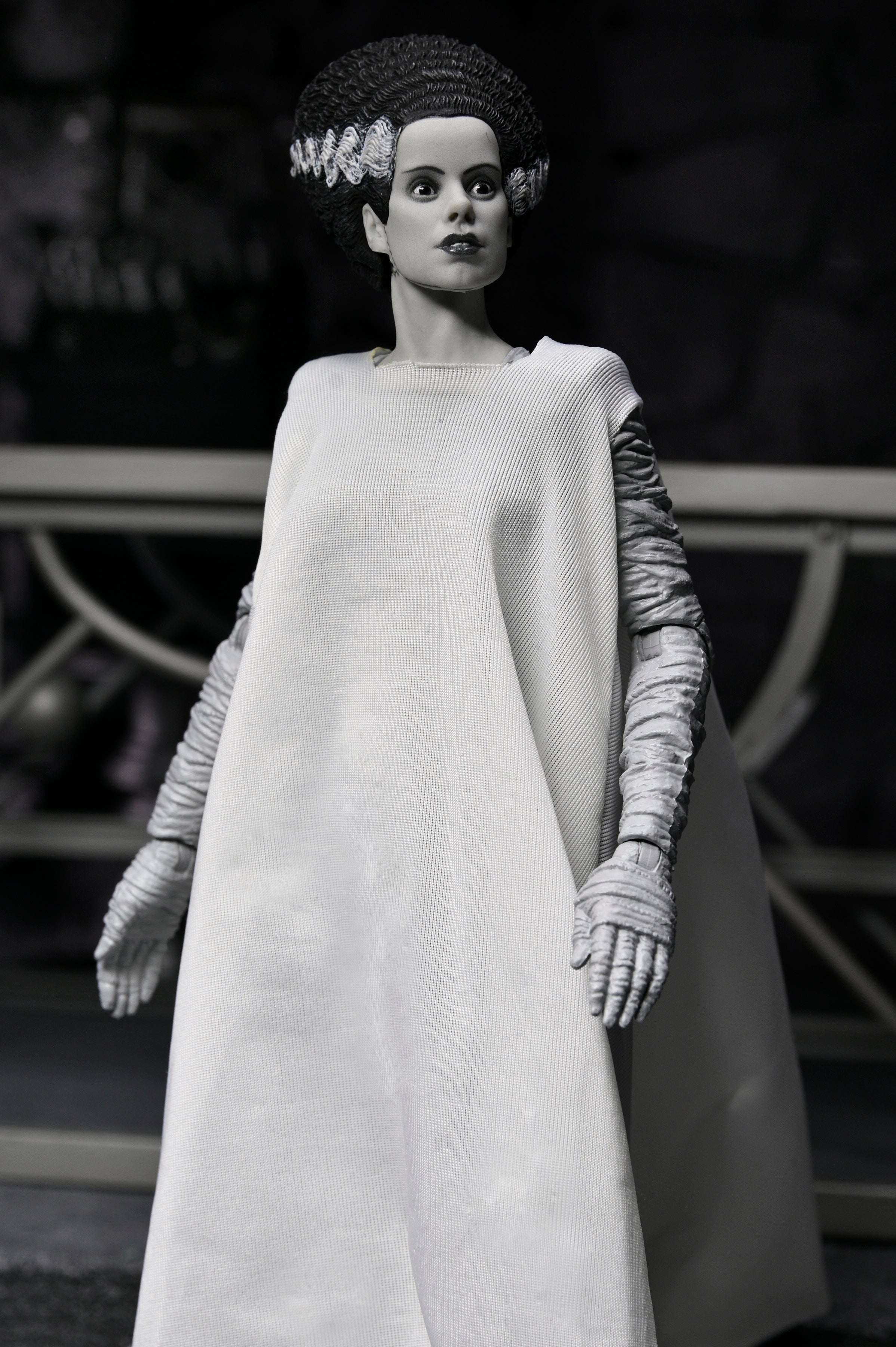 Universal Monsters - The Bride of Frankenstein 90th Anniversary The Monster and His Mate 7” Scale Action Figure 2-Pack (Black &amp; White) - NECA on Haulathon.com