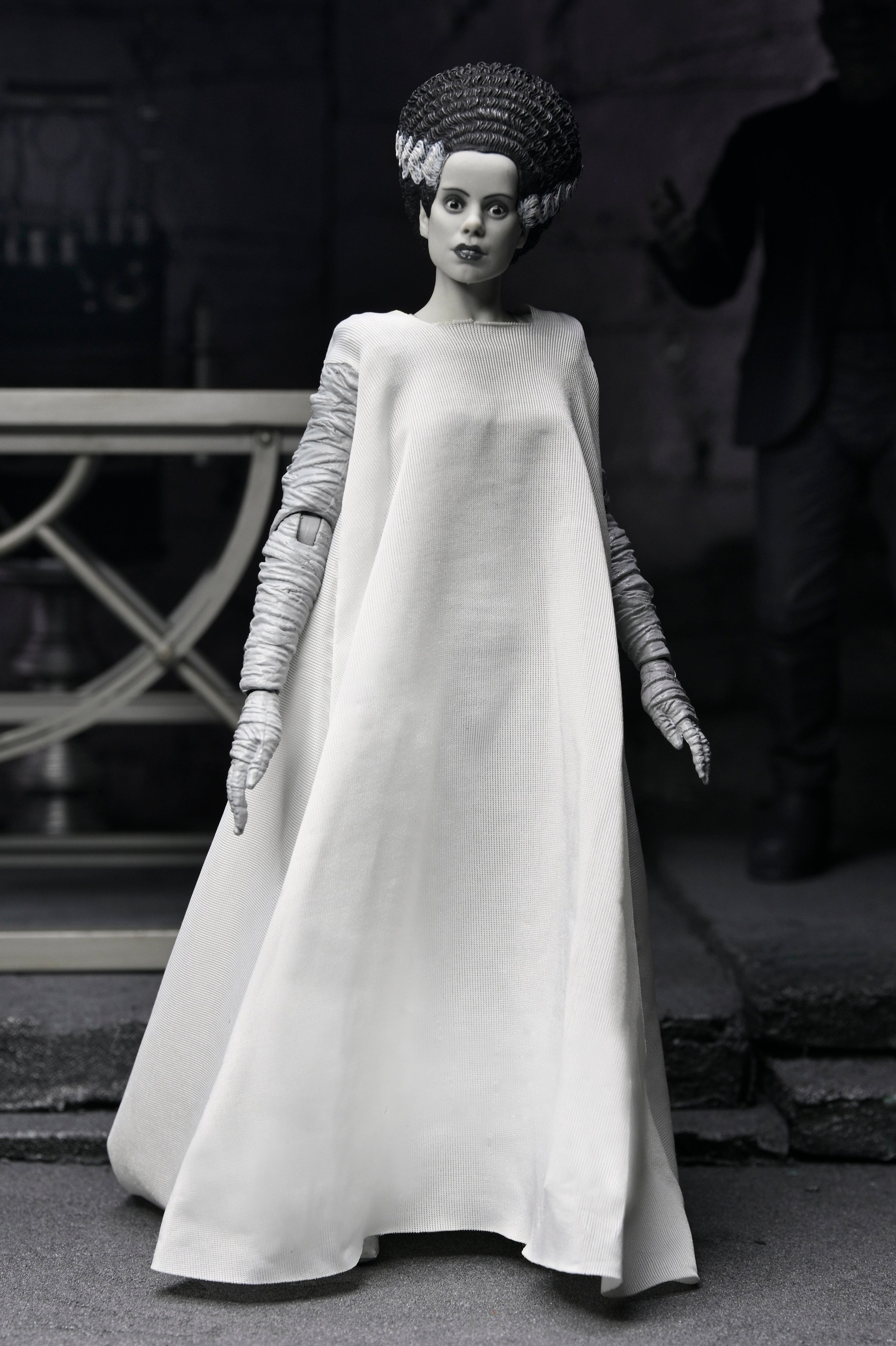 Universal Monsters - The Bride of Frankenstein 90th Anniversary The Monster and His Mate 7” Scale Action Figure 2-Pack (Black &amp; White) - NECA on Haulathon.com