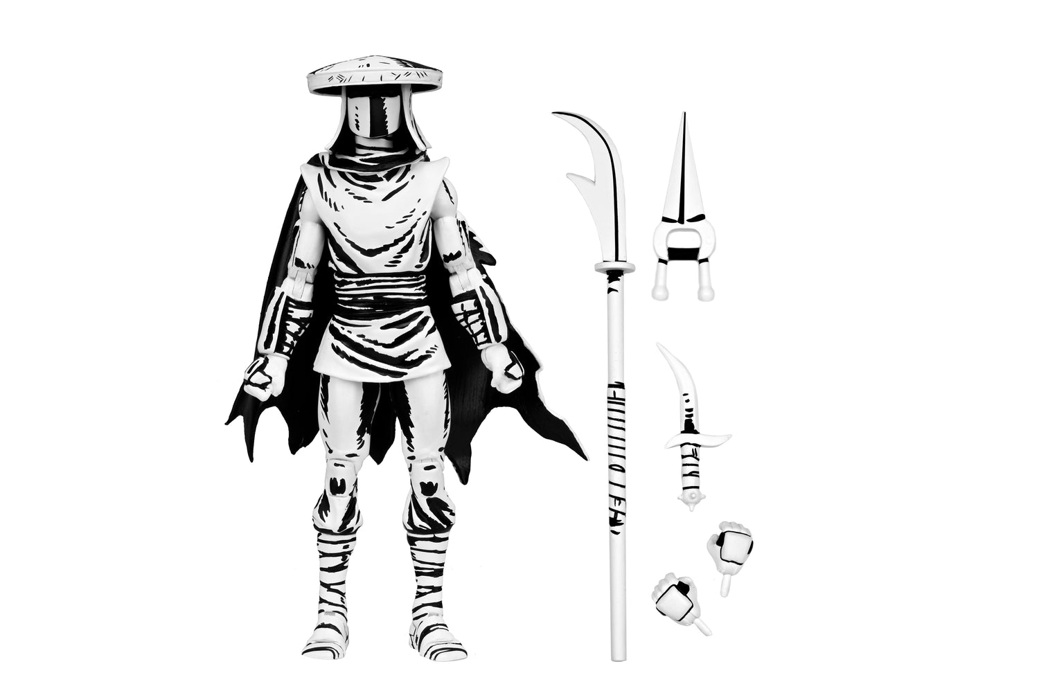 Teenage Mutant Ninja Turtles (Mirage Comics) - Black &amp; White Elite Foot Ninja Guard 7” Scale Figure - NECA on Haulathon.com
