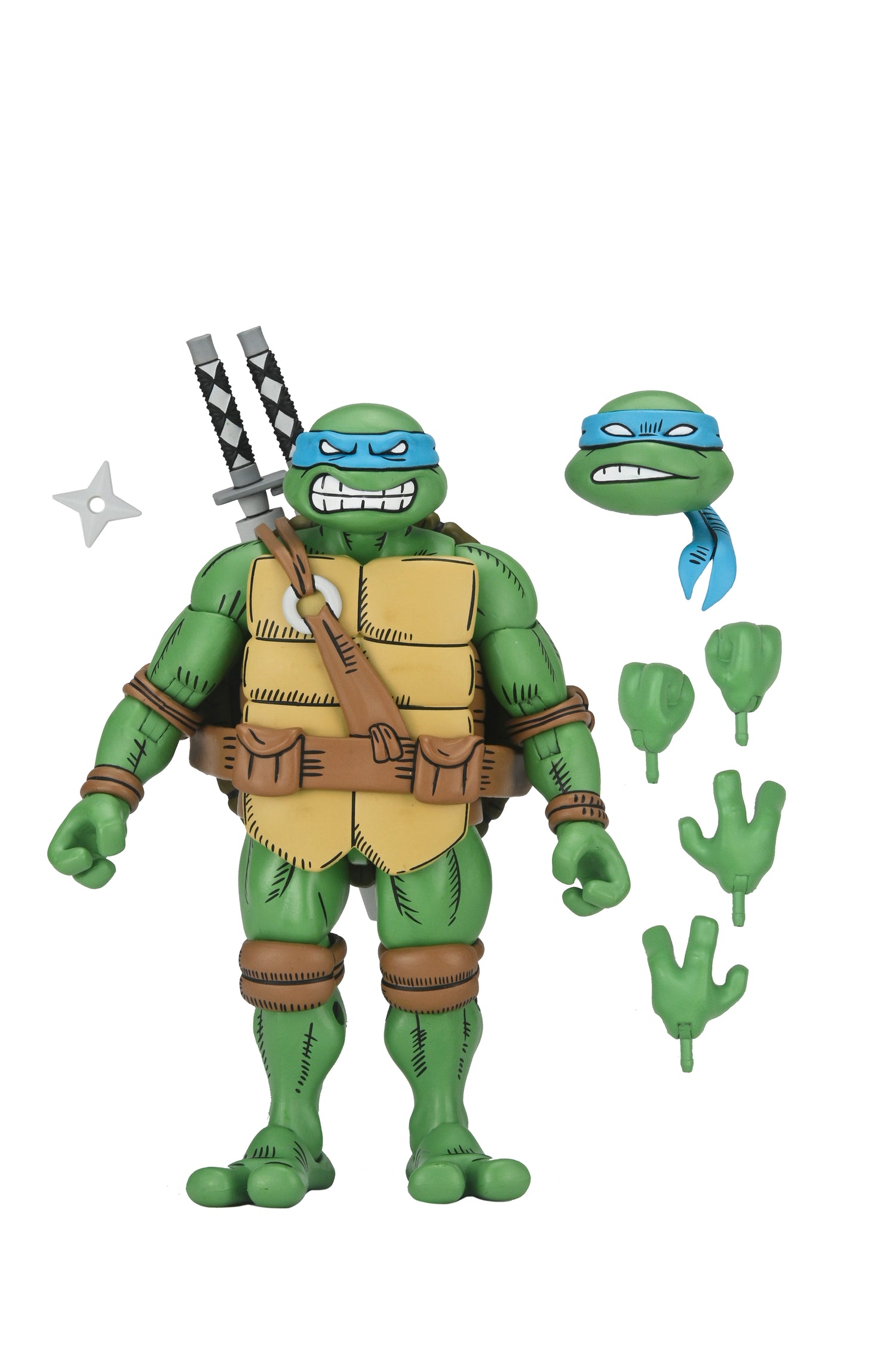 Teenage Mutant Ninja Turtles x Usagi Yojimbo - Ultimate 7” Scale Action Figure Bundle (Usagi, Leonardo, Donatello, Raphael &amp; Michelangelo)