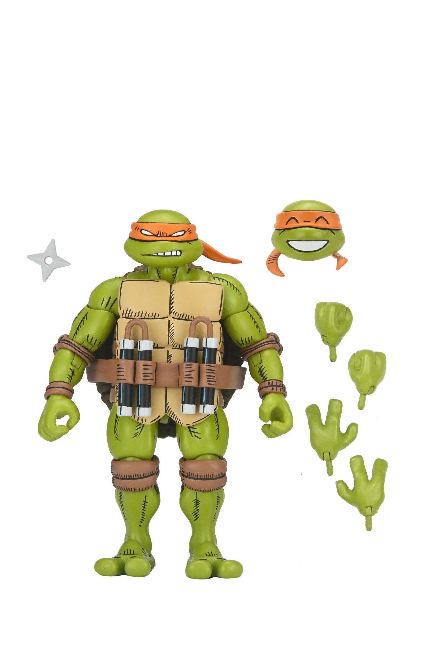 Teenage Mutant Ninja Turtles x Usagi Yojimbo - Ultimate 7” Scale Action Figure Bundle (Usagi, Leonardo, Donatello, Raphael &amp; Michelangelo)