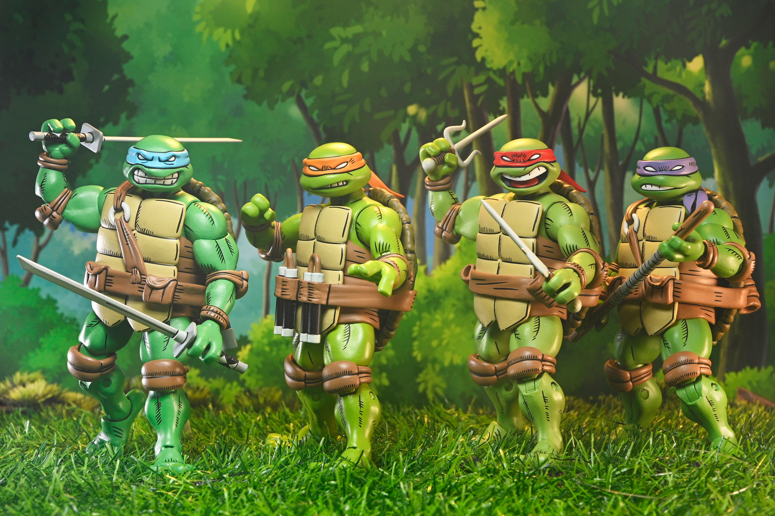 Teenage Mutant Ninja Turtles x Usagi Yojimbo - Ultimate Leonardo, Michelangelo, Raphael, and Donatello 7” Scale Action Figures - NECA on Haulathon.com