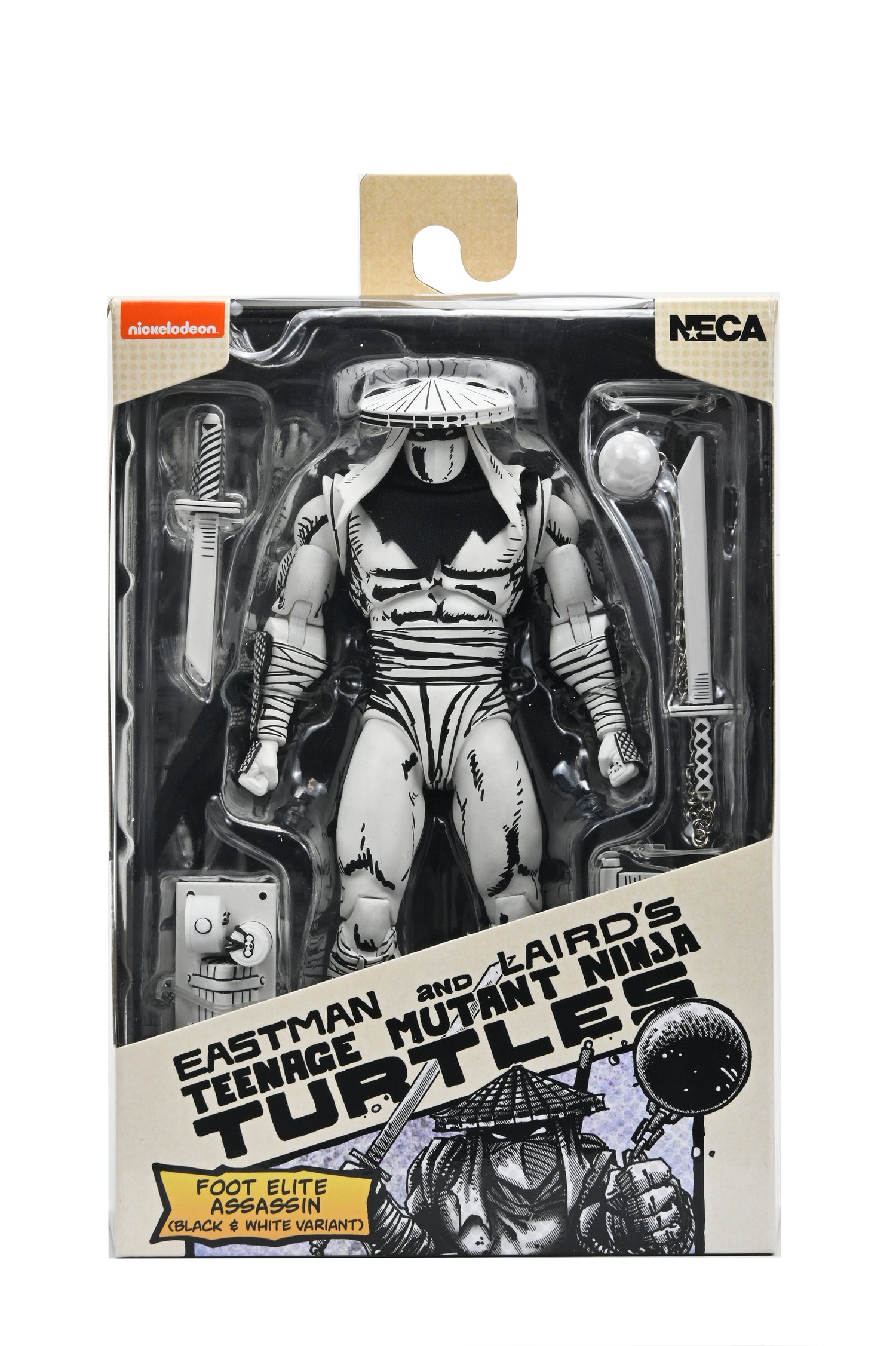 Teenage Mutant Ninja Turtles (Mirage Comics) - Black &amp; White Foot Assassin 7&quot; Scale Action Figure - NECA on Haulathon.com