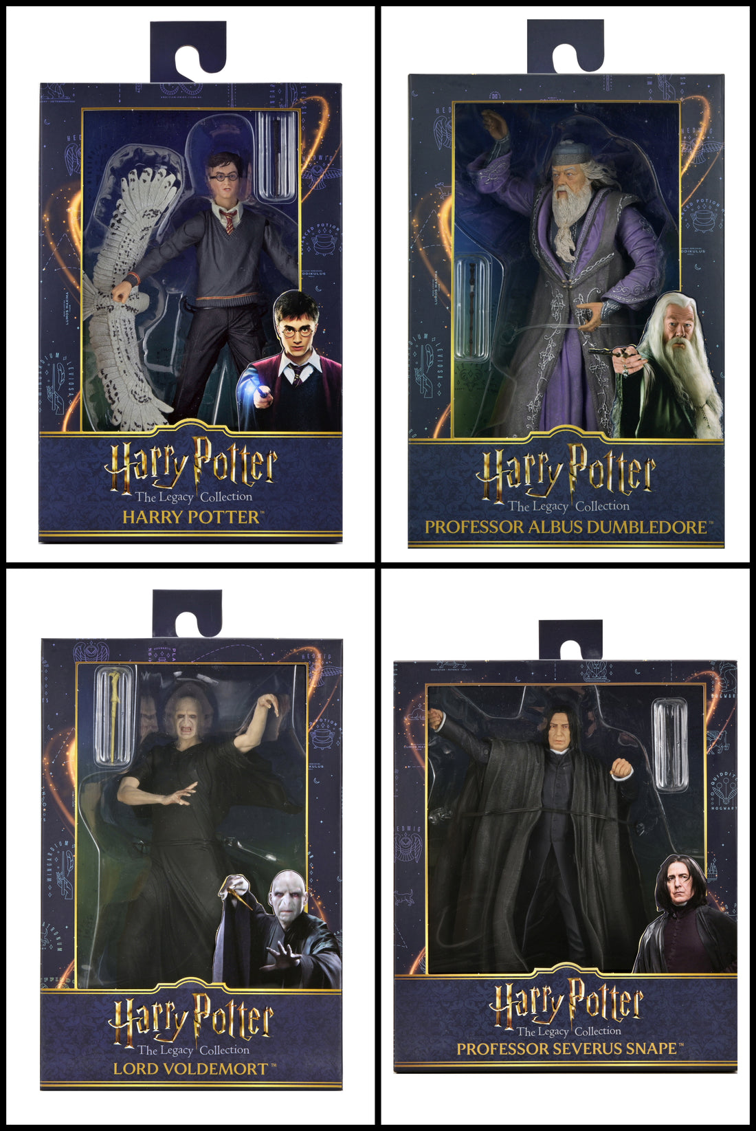 Harry Potter - Legacy Collection 7" Scale Action Figures (Harry Potter, Albus Dumbledore, Severus Snape &amp; Voldemort)