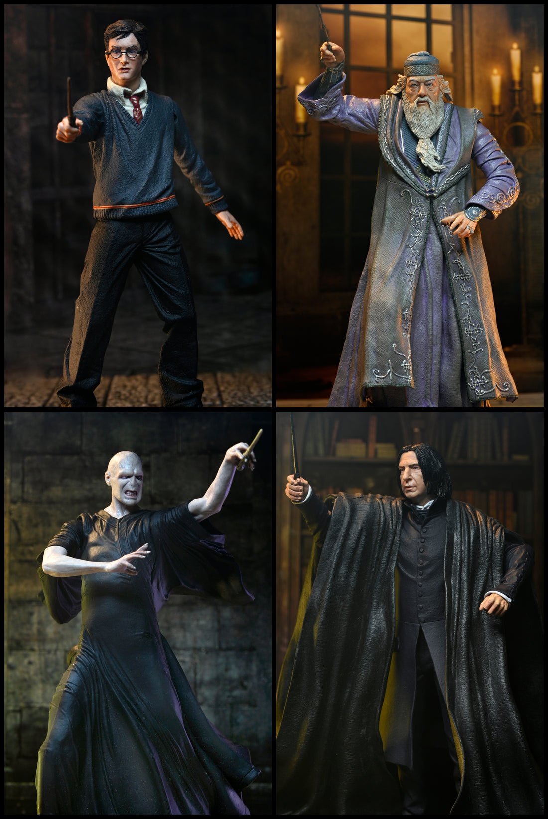 Harry Potter - Legacy Collection 7" Scale Action Figures (Harry Potter, Albus Dumbledore, Severus Snape &amp; Voldemort)