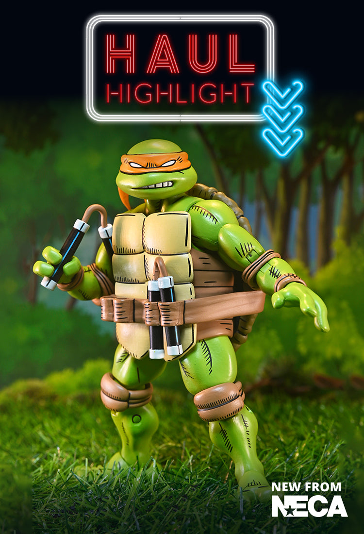 Teenage Mutant Ninja Turtles x Usagi Yojimbo - Ultimate Michelangelo 7” Scale Action Figure - NECA on Haulathon.com
