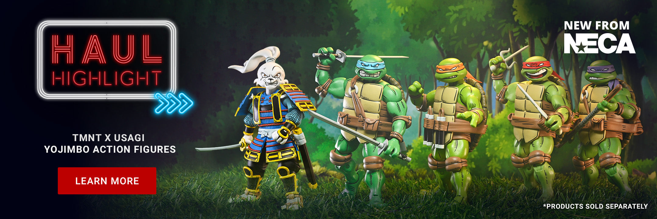 Teenage Mutant Ninja Turtles x Usagi Yojimbo - Ultimate 7” Scale Action Figure Bundle (Usagi, Leonardo, Donatello, Raphael & Michelangelo) - NECA on Haulathon.com
