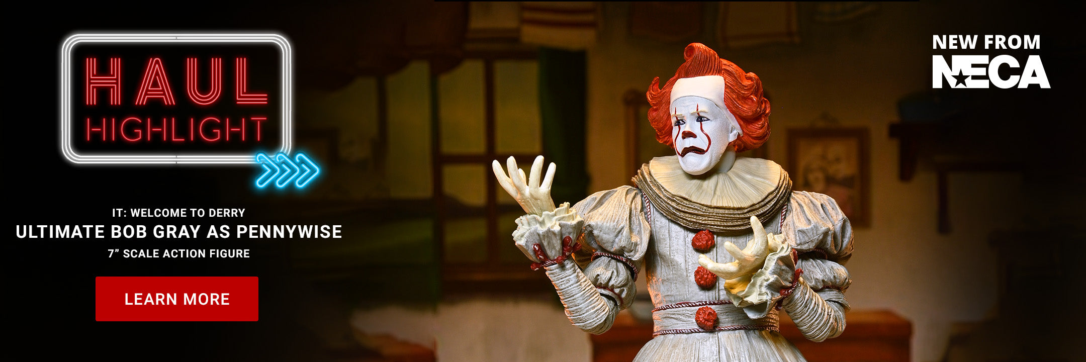 IT: Welcome to Derry - Ultimate Bob Gray as Pennywise 7" Scale Action Figure - NECA on Haulathon.com