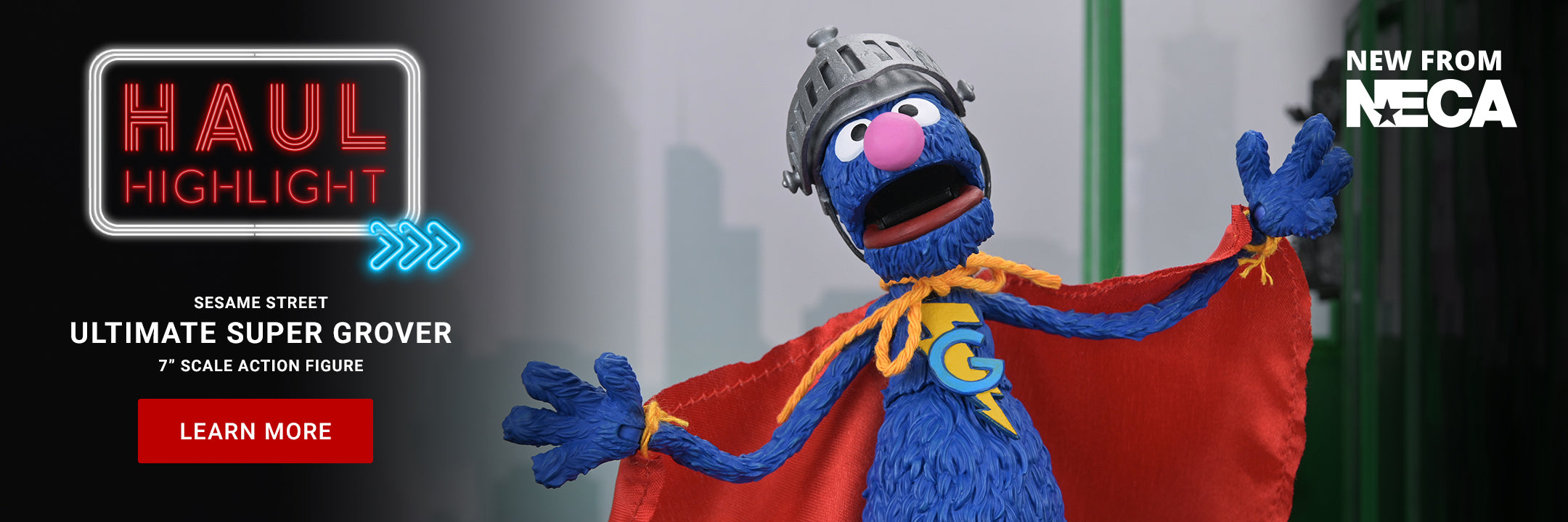 Sesame Street - Ultimate Super Grover 7” Scale Action Figure - NECA on Haulathon.com