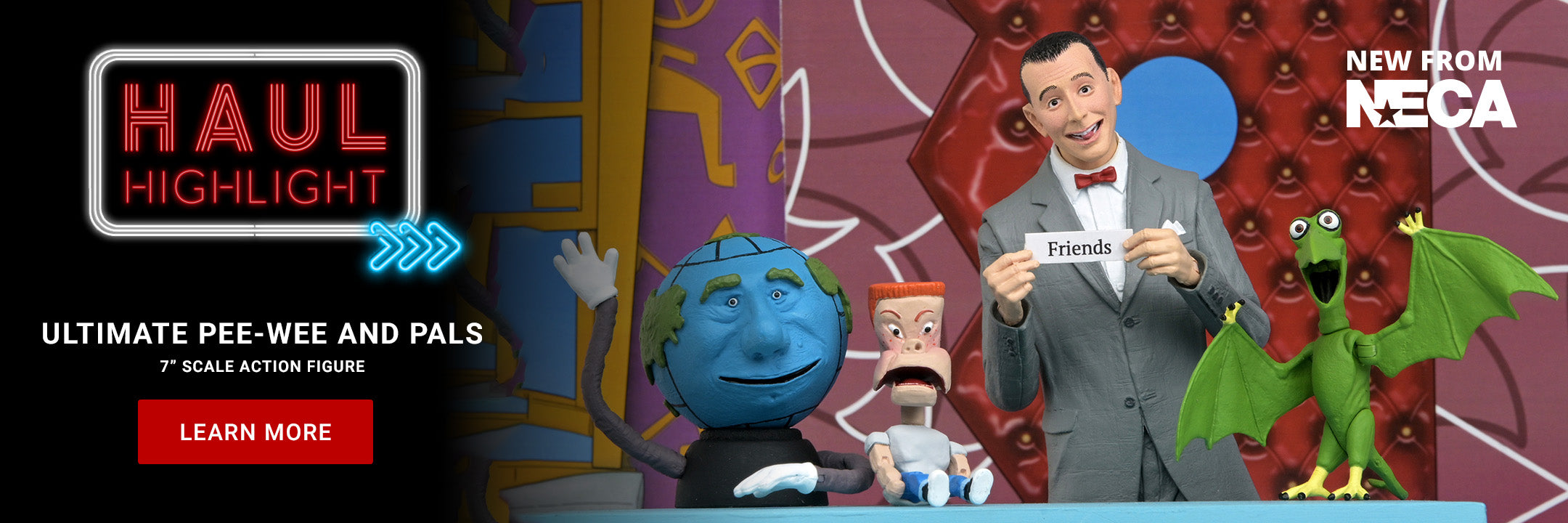 Pee-wee Herman - Ultimate Pee-wee & Pals 7” Scale Action Figure - NECA on Haulathon.com