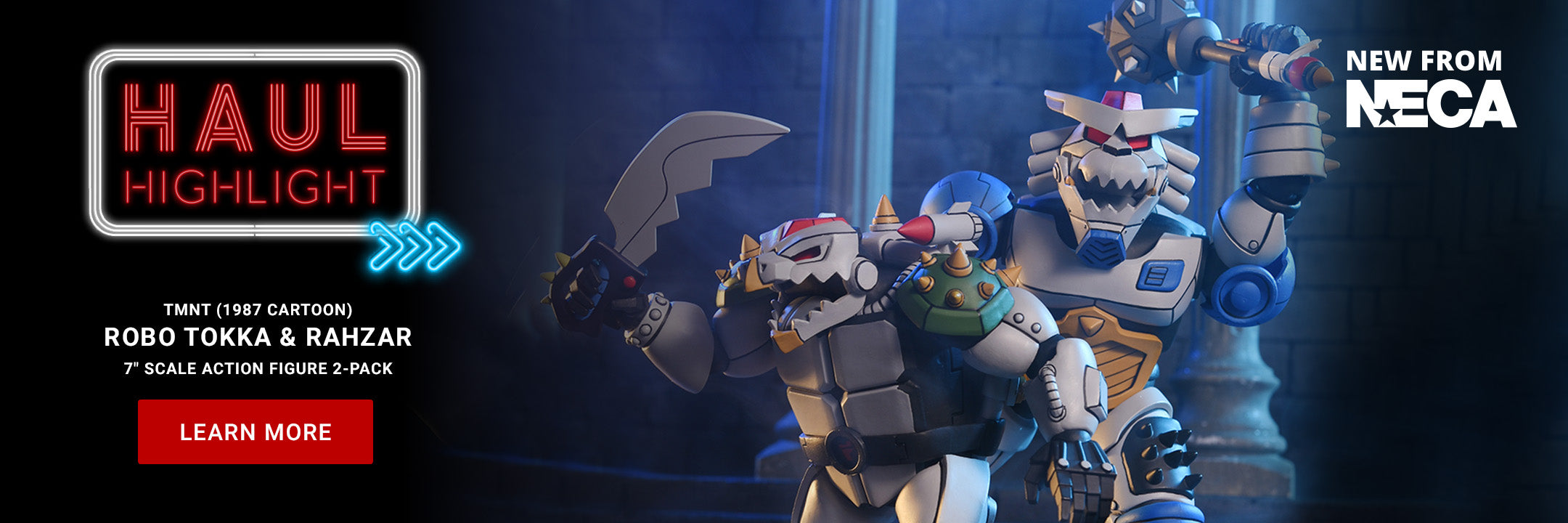 Teenage Mutant Ninja Turtles (1987 Cartoon) - Robo Tokka & Rahzar 7" Scale Action Figure 2-Pack - NECA on Haulathon.com