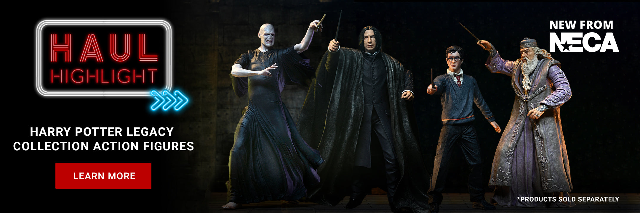 Harry Potter - Legacy Collection Voldermort, Severus Snape, Harry Potter, and Albus Dumbledore 7" Scale Action Figures - NECA on Haulathon.com