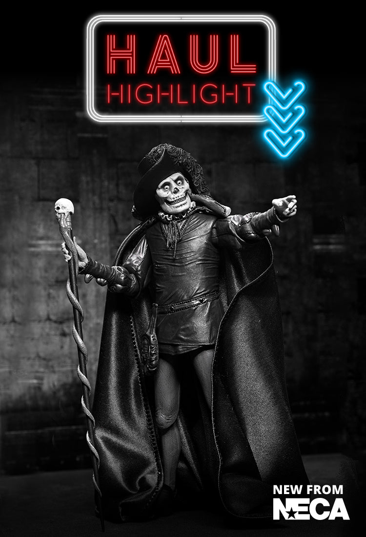 The Phantom of the Opera (1925) - Phantom of the Opera “Masque of the Red Death” 7” Scale Action Figure (Black & White) - NECA on Haulathon.com