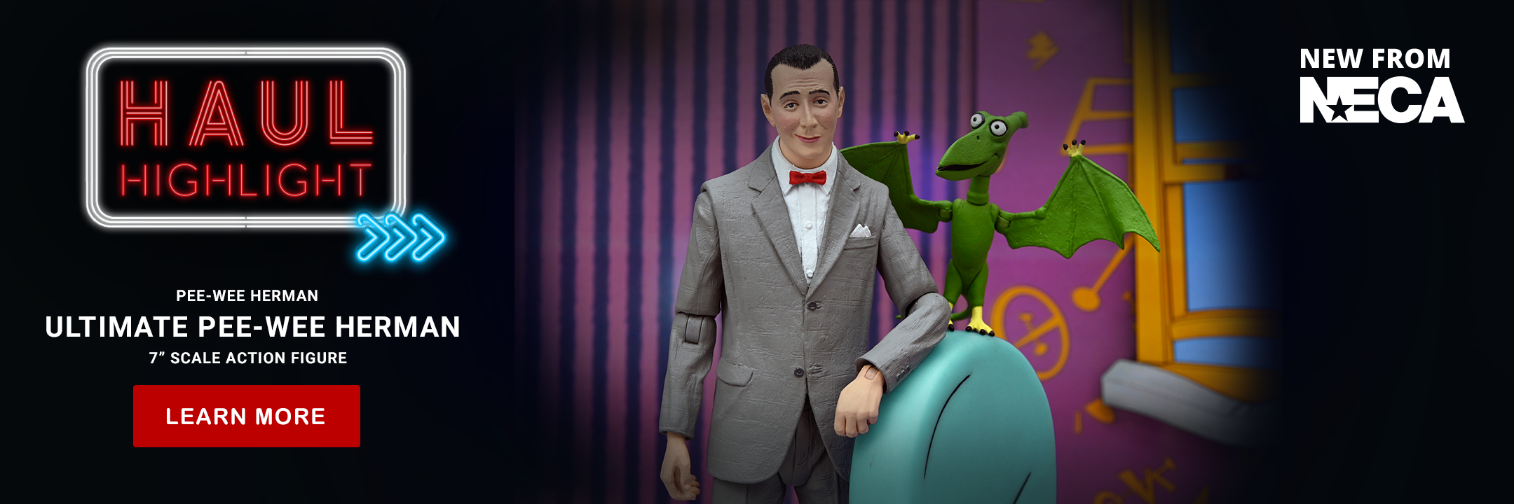 Haulathon Week 4 Drop - Pee-wee Herman - Ultimate Pee-wee Herman 7” Scale Action Figure - NECA on Haulathon.com