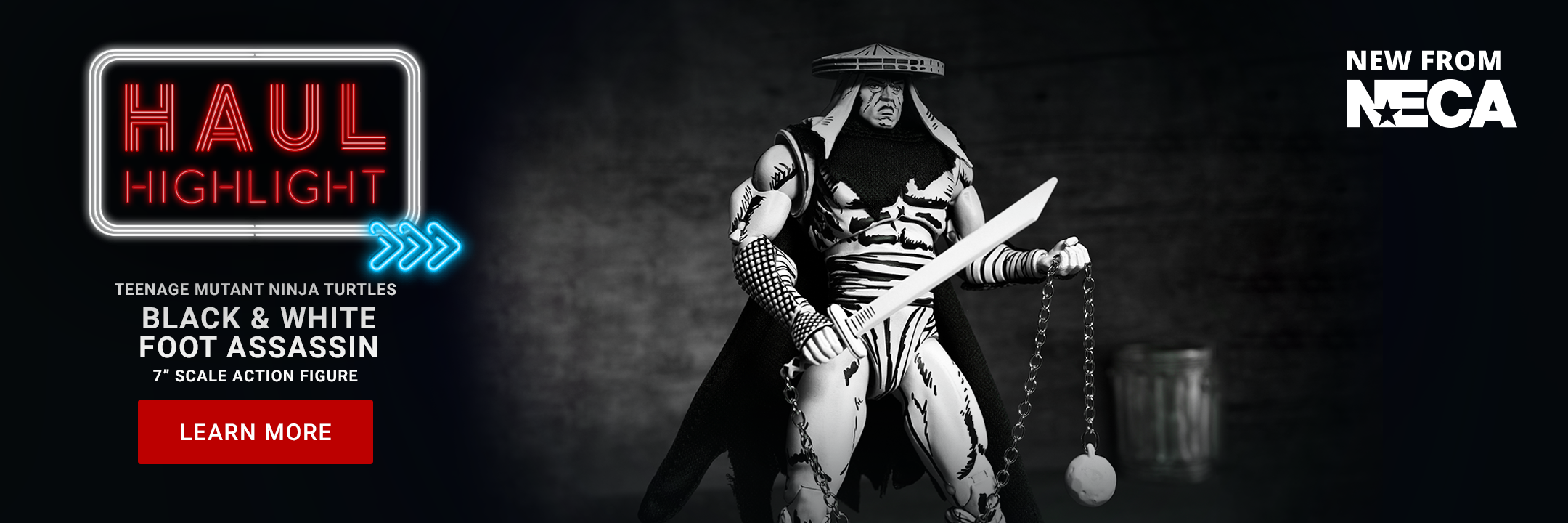 Haulathon Week 5 Drop - Teenage Mutant Ninja Turtles (Mirage Comics) - Black & White Foot Assassin 7" Scale Action Figure - NECA on Haulathon.com